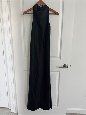 Black Halter Maxi Dress - Elegant Evening Gown